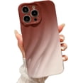 thumbnail image 1 of Compatible with iPhone 15 Pro Max Water Ripple Case, Cute Gradient Color Aesthetic Wave Shape Soft Camera Protective Phone case for iPhone 15 Pro Max Women Girls Red White, 1 of 7