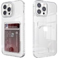 thumbnail image 1 of Compatible with iPhone 15 Pro case with Card Holder, Clear Card Slot case, Ultra-Thin, Soft, Shockproof, Credit Card Protective Cover for iPhone 15 Pro, 1 of 6