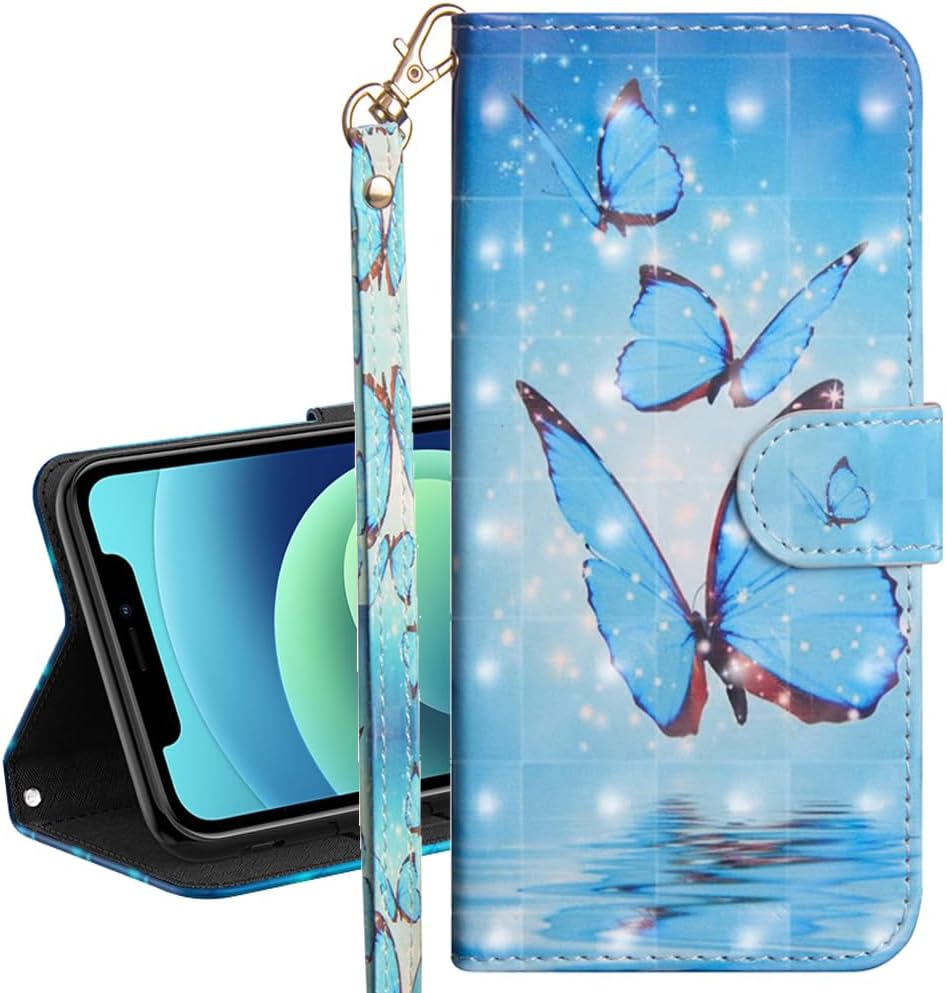 Custodia Flip In Pelle Con Finestra Per IPhone 16 – Azzurro Chiaro, Magnetica, Con Slot Carte