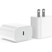 Compatible with iPhone 17 16 15 14 13Fast Charger,20W PD USB C Wall Charger Block,2-Pack Type-C Power Adapter Charging Plug Compatible with iPhone 14 Pro Max/13/12 Mini/11/XS iPad Pro Case