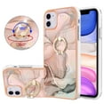 thumbnail image 1 of Compatible with iPhone 16 Case, Fantastic Marble Patterned Phone Case Anti-Scratch Slim Hybrid Hard Plastic Bumper+Soft Silicone TPU with Ring Kickstand Bumper Shockproof Cover,Gold, 1 of 6