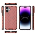 thumbnail image 1 of Compatible with iPhone 16 Case, Heavy Duty Protection Military Grade Shockproof Hybrid Rubber Translucent Anti-Scratch Grip Rugged Slim Anti-Yellowing Cover Wireless Charging,Red, 1 of 6