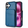 thumbnail image 1 of Compatible With iPhone 16 Magnetic Detachable Wallet Case,PU Leather Back Flip Kickstand,[Compatible With Magsafe],With Card Slots,Shockproof Rugged Phone Case Cover,Blue, 1 of 9