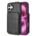 thumbnail image 1 of Compatible With iPhone 16 Magnetic Detachable Wallet Case,PU Leather Back Flip Kickstand,[Compatible With Magsafe],With Card Slots,Shockproof Rugged Phone Case Cover,Black, 1 of 9