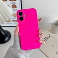 thumbnail image 1 of Compatible with iPhone 16 Plus Case, Slim Silicone Full Covered Soft Gel Rubber Shockproof Phone Case Protective Cover with Anti-Scratch Microfiber Lining for iPhone 16 Plus - Rose, 1 of 1