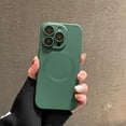 thumbnail image 1 of Compatible with iPhone 16 Plus Magnetic Case with Full Camera Lens Protector, Compatible with MagSafe, Liquid Silicone Case, Full Body Protective Shockproof Phone Cover,Darkgreen, 1 of 11