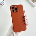 thumbnail image 1 of Compatible with iPhone 16 Plus Phone Case, Silky Touch Premium Soft Silicone Rubber Anti-Fingerprint Protective Flexible Bumper Case, Support Wireless Charging, Anti-Scratch Microfiber Lining, Tan, 1 of 10