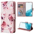 thumbnail image 1 of Compatible with iPhone 16 Plus Wallet Case, Marble Pattern PU Leather Flip Cover with Card Holder Kickstand, Shockproof Protective Phone Case for iPhone 16 Plus, Rosegold, 1 of 5