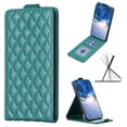 thumbnail image 1 of Compatible with iPhone 16 Plus Wallet Case with RFID Blocking Credit Card Holder, PU Leather Folio Flip Kickstand Diamond Patterned Elegent Shockproof Cover Women Men For iPhone 16 Plus,Green, 1 of 9