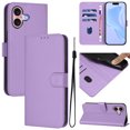 thumbnail image 1 of Compatible with iPhone 16 Plus Wallet Case with RFID Blocking Credit Card Holder, PU Leather Folio Flip Kickstand Protective Shockproof Anti-fall Phone Case Cover Women Men,Lavender, 1 of 11