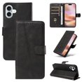 thumbnail image 1 of Compatible with iPhone 16 Plus Wallet Case, with Wrist Strap Lanyard and PU Leather Flip Card Holder Stand Cell Accessories Mobile Phone Cover for iPhone 16 Plus for Men Women, Black, 1 of 8