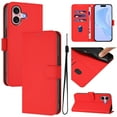 thumbnail image 1 of Compatible with iPhone 16 Plus Wallet case with RFID Blocking Credit Card Holder,Flip Book PU Leather Protective Shockproof Anti-fall Phone Case Cover Women Men for iPhone 16 Plus,Red, 1 of 11
