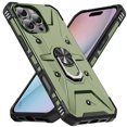 thumbnail image 1 of Compatible for iPhone 16 Pro Case, Military Grade Shockproof Rugged Heavy Duty Protective Durable Phone Cover with Built-in Rotating Ring Kickstand for iPhone 16 Pro, Armygreen, 1 of 8