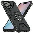 thumbnail image 1 of Compatible for iPhone 16 Pro Case, Military Grade Shockproof Rugged Heavy Duty Protective Durable Phone Cover with Built-in Rotating Ring Kickstand for iPhone 16 Pro, Black, 1 of 8