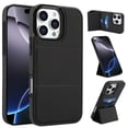 thumbnail image 1 of Compatible with iPhone 16 Pro Case, with PU Leather Credit Card Holder Magnetic Back Stand Rugged Slot Mobile Flip Purse Phone Cover for iPhone 16 Pro Women Men - Black, 1 of 7
