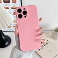 thumbnail image 1 of Compatible with iPhone 16 Pro Case, Slim Silicone Full Covered Soft Gel Rubber Shockproof Phone Case Protective Cover with Anti-Scratch Microfiber Lining for iPhone 16 Pro - Deeppink, 1 of 1