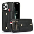 thumbnail image 1 of Compatible with iPhone 16 Pro Case Wallet with Slide Credit Card Holder, Flip Premium PU Leather Hidden Kickstand Classic Retro Heavy Duty Protective Cover for iPhone 16 Pro,Black, 1 of 8