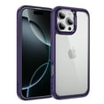 thumbnail image 1 of Compatible with iPhone 16 Pro Clear Phone Case,Drop Protection Anti-fall Rugged Heavy Duty Shockproof Military Protective Tough Durable Transparent Phone Case Cover,Purple, 1 of 7