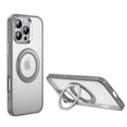 thumbnail image 1 of Compatible With iPhone 16 Pro Magnetic Phone Case,Built-in Rotatable Ring Kickstand,Support Mag-Safe,Shockproof Anti-fall Rugged Frosted Translucent Skin-Feel Phone Case Cover,Gray, 1 of 7