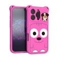 thumbnail image 1 of Compatible with iPhone 16 Pro Max Case,3D Cute Dog Cartoon Designing,Kids Friendly,Soft TPU Shockproof Anti-fall Ultra Slim Thin Fit Rugged Phone Case Cover For iPhone 16 Pro Max,Rose, 1 of 7