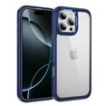 thumbnail image 1 of Compatible with iPhone 16 Pro Max Clear Phone Case,Drop Protection Anti-fall Rugged Heavy Duty Shockproof Military Protective Tough Durable Transparent Phone Case Cover,Darkblue, 1 of 7