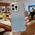 thumbnail image 1 of Compatible with iPhone 16 Pro Max Glitter Paper Gradient Color Case, Women Luxury Clear Case for iPhone 16 Pro Max Case Soft TPU Shockproof Clear Cover Designed for iPhone 16 Pro Max, Blue, 1 of 8