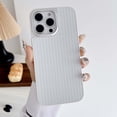 thumbnail image 1 of Compatible with iPhone 16 Pro Max Magsafe Case, Stylish Stripes Geometric Vertical Line Pattern Hard PC Back Microfiber Lining Drop Shock Scratch Protection Phone Cover for iPhone 16 Pro Max - White, 1 of 9