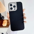 thumbnail image 1 of Compatible with iPhone 16 Pro Max Magsafe Case, Stylish Stripes Geometric Vertical Line Pattern Hard PC Back Microfiber Lining Drop Shock Scratch Protection Phone Cover for iPhone 16 Pro Max - Black, 1 of 9