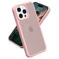 thumbnail image 1 of Compatible with iPhone 16 Pro Max Phone Case,Military-Grade Drop Protection,Slim Thin Shockproof Protective,Anti-Fingerprint Frosted Translucent Back Ultra Slim Rugged Phone Cover,Pink, 1 of 6