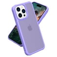 thumbnail image 1 of Compatible with iPhone 16 Pro Max Phone Case,Military-Grade Drop Protection,Slim Thin Shockproof Protective,Anti-Fingerprint Frosted Translucent Back Ultra Slim Rugged Phone Cover,Purple, 1 of 6
