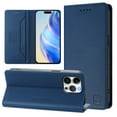 thumbnail image 1 of Compatible with iPhone 16 Pro Max Wallet Case, PU Leather Flip Case with RFID Blocking Card Slots, Kickstand Slim Fit Magnetic Wireless Charging Phone Cover for iPhone 16 Pro Max, Darkblue, 1 of 13