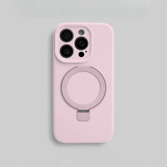 Compatible with iPhone 16 /Pro/Pro Max Case Stand, Slim Full Camera Protection Liquid Silicone Phone Case Suitable for iPhone 16 /Pro/Pro Max Compatible with MagSafe Ring Magnetic Kickstand