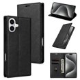 thumbnail image 1 of Compatible with iPhone 16 Wallet Case, Premium PU Leather Flip Magnetic Folio Case with Card Holders RFID Blocking Kickstand [Shockproof TPU Inner Shell] Protective Phone Cover,Black, 1 of 6
