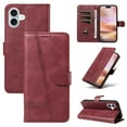 thumbnail image 1 of Compatible with iPhone 16 Wallet Case, with Wrist Strap Lanyard and PU Leather Flip Card Holder Stand Cell Accessories Mobile Phone Cover for iPhone 16 for Men Women, Winered, 1 of 8