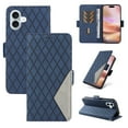 thumbnail image 1 of Compatible with iPhone 16 Wallet Flip Case, Classic PU Leather Shockproof Protective for Men Women Card Slots Kickstand Magnetic Closure Phone Case Cover for iPhone 16, Blue, 1 of 9
