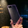 thumbnail image 1 of Compatible with iPhone 16e Case Clear Glitter, Anti-Yellow Shockproof Protective Phone Case, Ultra Slim Transparent Anti-Scratch TPU Bumper Cover for iPhone 16e, Purple, 1 of 7