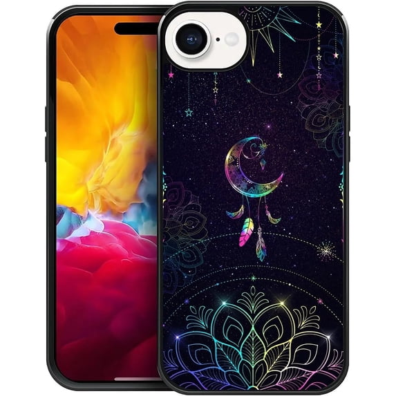 Compatible with iPhone 16e Case, Pattern Design Hard PC Back Cover Non ...