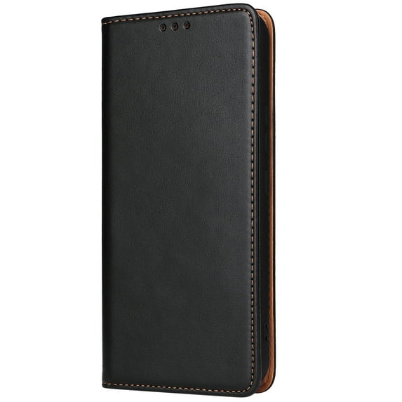 Compatible With iPhone 16e Flip Phone Case, With Card Slots,PU Leather Flip Folding Kickstand,TPU Shockproof Rugged Ultra Slim Durable Protective Phone Case Cover,Black