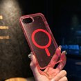 thumbnail image 1 of Compatible with iPhone 16e Magsafe Case Clear Glitter, Anti-Yellow Shockproof Protective Phone Case, Ultra Slim Transparent Anti-Scratch TPU Bumper Cover for iPhone 16e, Pink, 1 of 7