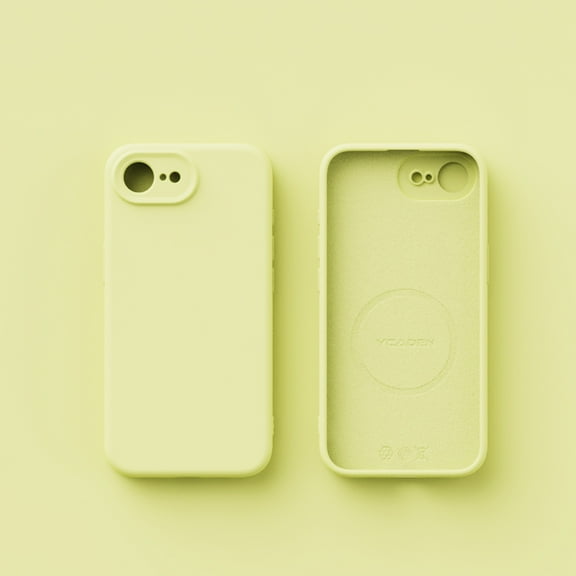 Compatible with iPhone 16e Phone Case, Silky Touch Premium Soft Silicone Rubber Anti-Fingerprint Protective Flexible Bumper Case, Support Wireless Charging, Anti-Scratch Microfiber Lining, Cream