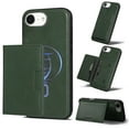 thumbnail image 1 of Compatible for iPhone 16e Wallet Case, Detachable PU Leather Purse Phone Cover with Flip Stand, Support Magnetic Mag-Safe Charging, Shockproof Protective Case for iPhone 16e, Green, 1 of 6
