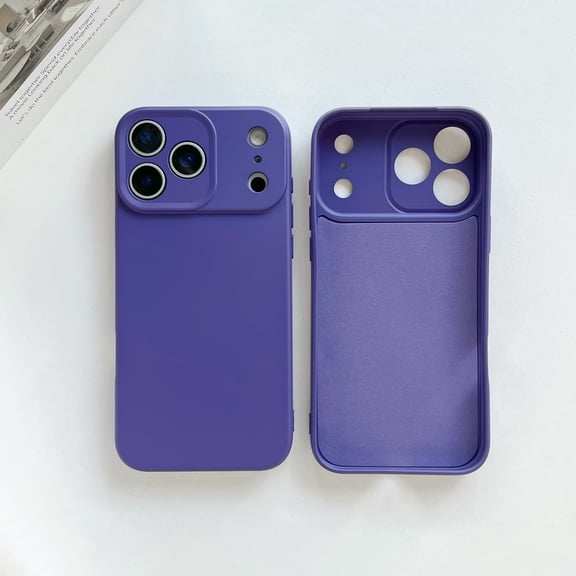 Compatible for iPhone 17 Case, Shockproof Liquid Silicone Phone Case with Soft Anti-Scratches Microfiber Lining, Full Body Anti-Drop Slim Thin Case for iPhone 17, Darkpurple