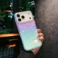 thumbnail image 1 of Compatible with iPhone 17 Laser Transparent Case,Luxury Glitter Bling TPU and Hard PC Shockproof Diamond Pattern Dazzling Color Slim Case with Full Camera Lens Protector for Women Men,B, 1 of 11