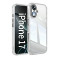 thumbnail image 1 of Compatible with iPhone 17 Phone Case,Built-in Lens Camera Protector,Transparent Back Design,Ultra Slim Shockproof Protection Anti-Scratch TPU Bumper Thin Fit Phone Case,White, 1 of 6