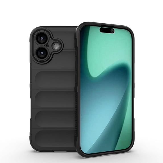 Compatible with iPhone 17 Phone Case,Soft TPU Anti-falll Protection,Ultra Slim Shockproof Anti-Scratch Protection Lightweight Non-Slip Rugged Durable Thin Fit Phone Case,Black