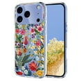 thumbnail image 1 of Compatible with iPhone 17 Pro Case Clear with Flower Design, Cute Soft Silicone TPU Floral Aesthetic Women Girls Transparent Protective Shockproof Anti-Scratch Anti-Yellow Phone Cover, D, 1 of 8