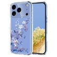 thumbnail image 1 of Compatible with iPhone 17 Pro Case Clear with Flower Design, Cute Soft Silicone TPU Floral Aesthetic Women Girls Transparent Protective Shockproof Anti-Scratch Anti-Yellow Phone Cover, A, 1 of 8