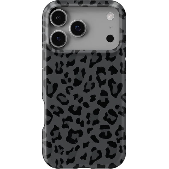 Compatible with iPhone 17 Pro Case, Hybrid Slim Hard Shell Inner TPU Protective Durable Cover Built-in Protective Case for iPhone 17 Pro 6.3 inch (Black Leopard)