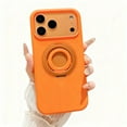 thumbnail image 1 of Compatible for iPhone 17 Pro Case with Invisible Ring Kickstand & Finger Ring Holder, Rugged Phone Case for iPhone 17 Pro [Compatible with Mag-Safe] Great Ring Grip, Orange, 1 of 9