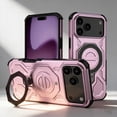 thumbnail image 1 of Compatible for iPhone 17 Pro Case with Invisible Ring Kickstand, Secure Ring Holder Grip, Phone Case Compatible with Mag-Safe, Durable Shockproof Rugged Cover for iPhone 17 Pro, Pink, 1 of 6
